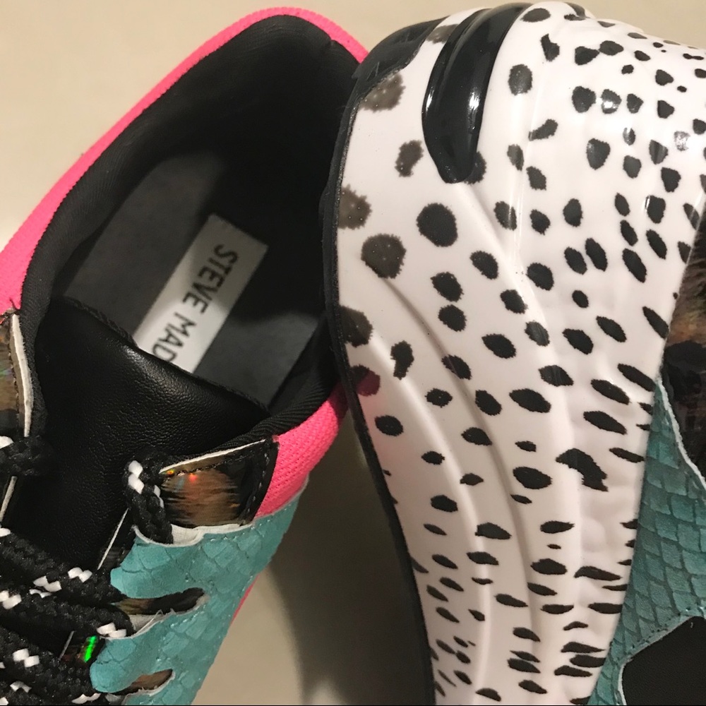 Steve Maddens Cliff Bright Multicolored Sneakers - Picture 4 of 9